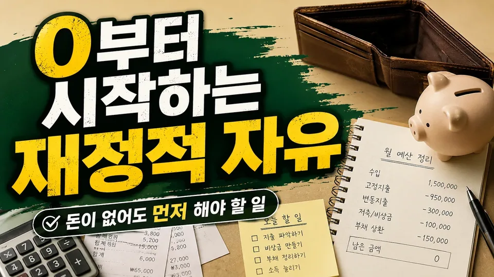 0부터 시작하는 재정적 자유: 아무것도 없을 때 가장 먼저 해야 할 일