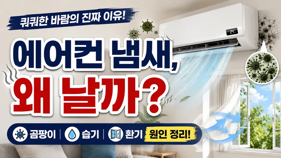 왜 에어컨에서 냄새가 날까? 곰팡이와 환기로 보는 진짜 원인