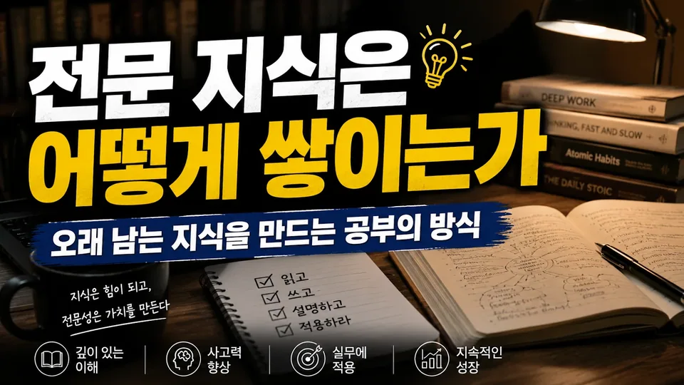 전문 지식은 어떻게 쌓이는가: 오래 남는 지식을 만드는 공부의 방식