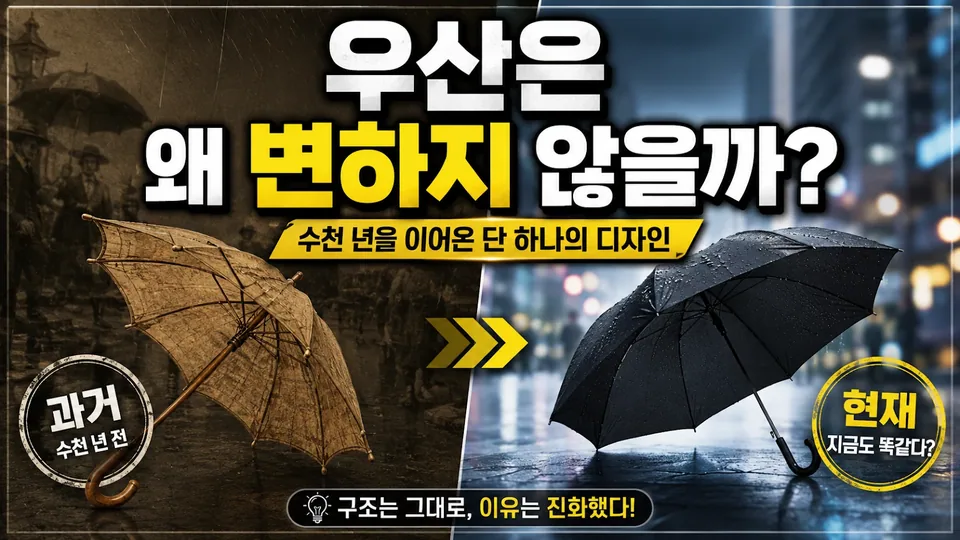 우산은 왜 수백 년째 비슷할까? 우산이 변하지 않는 이유