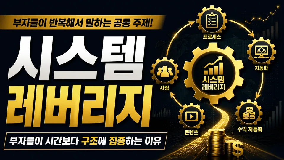부자들이 반복해서 말하는 시스템 레버리지, 돈이 일하게 만드는 구조의 비밀