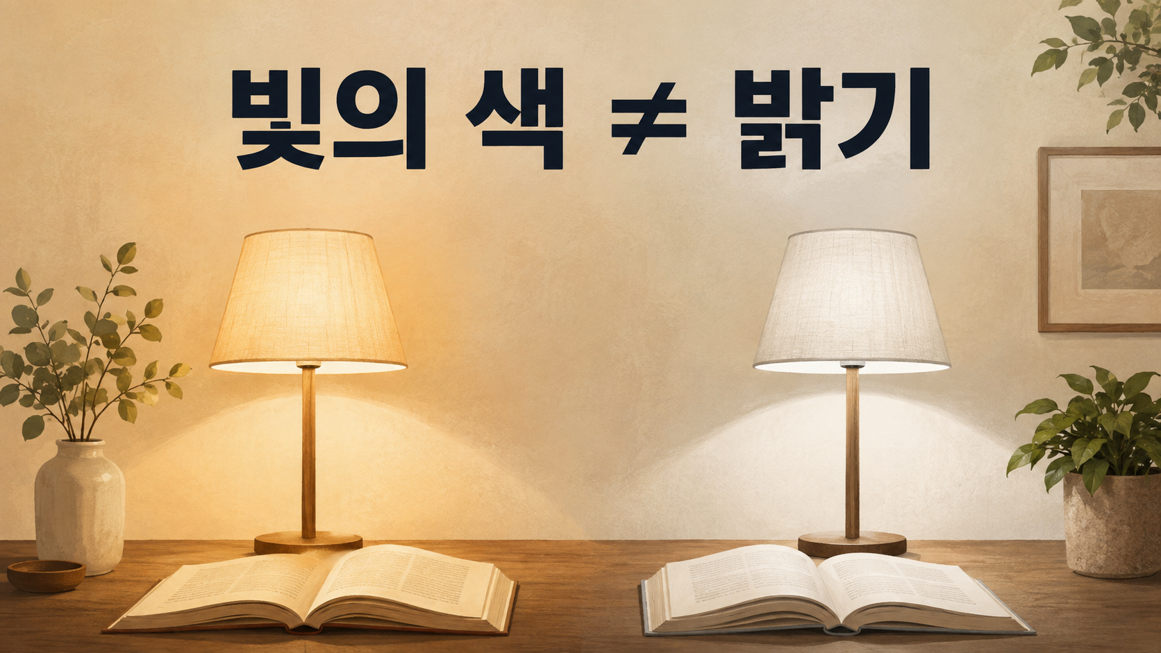 조명 색온도와 밝기 차이: K·lm·lx를 나누어 보는 법